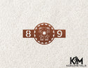 Address Sign 21 - Kokopelli Frog Desert Metal Sign