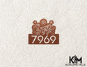 Address Sign 22 - Kokopelli Cactus Sun Desert Metal Sign