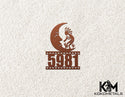 Address Sign 5 - Kokopelli Cactus Moon Desert Metal Sign