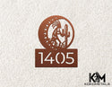 Address Sign - Kokopelli Cactus Moon Desert Metal Sign